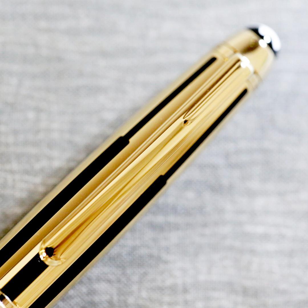 【レア美品 送料込み】モンブラン ボールぺン ソリテール ブラック＆ゴールド