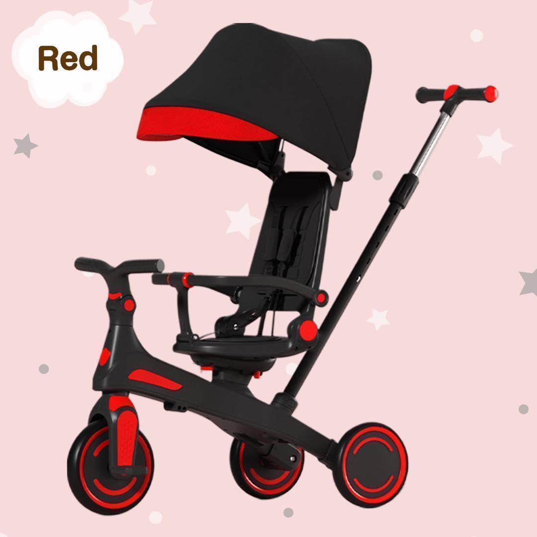 新品＊三輪車 手押し棒付き7in1子供用 キッズバイク　イエロー