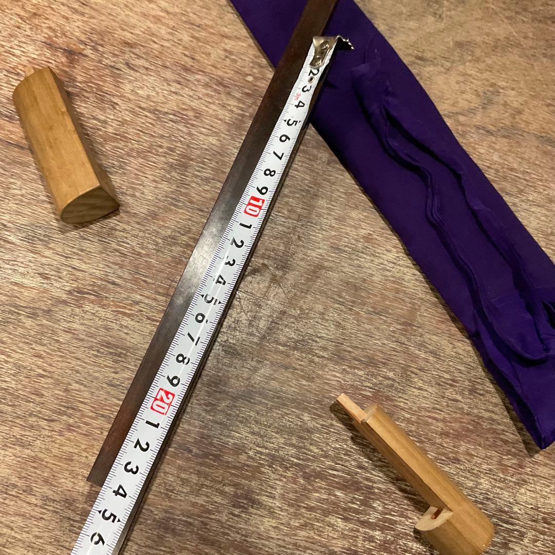 三味線 中棹 金細 金ホゾ 竿 金継ぎ 紅木 収納袋 高級品