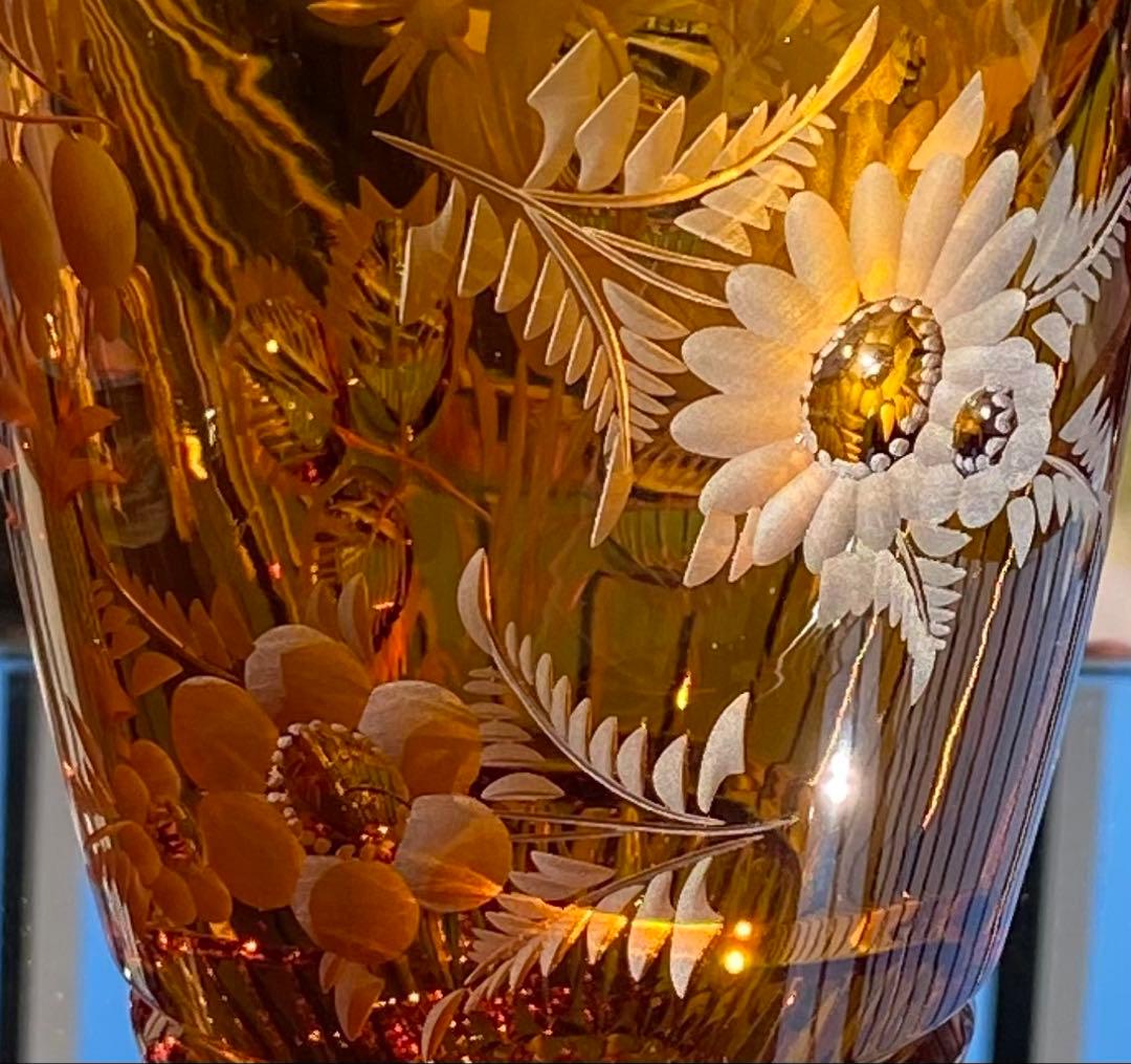 マイセンクリスタル　マイセンフラワー　花器　フラワーベース　極美品❣️