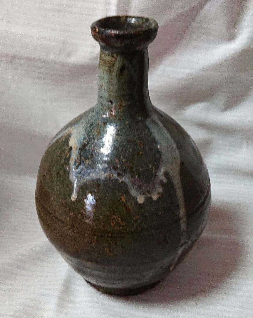 西尾八面焼徳利 T143