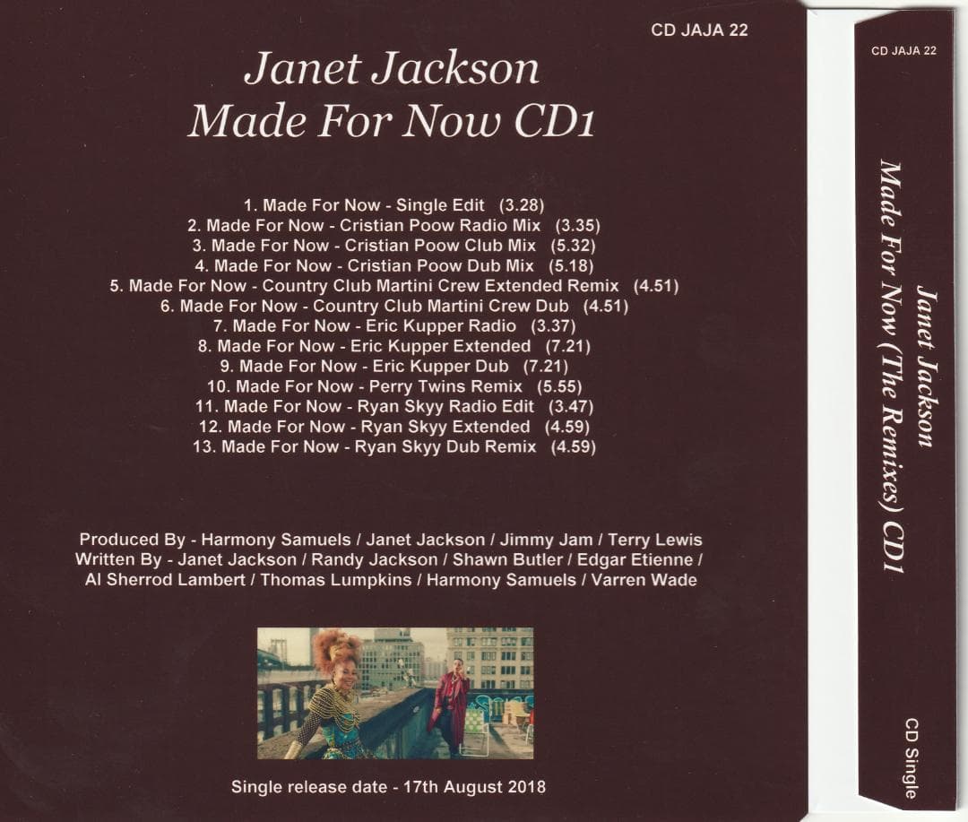 Janet Jackson　Made For Now　貴重10 リミックス CD
