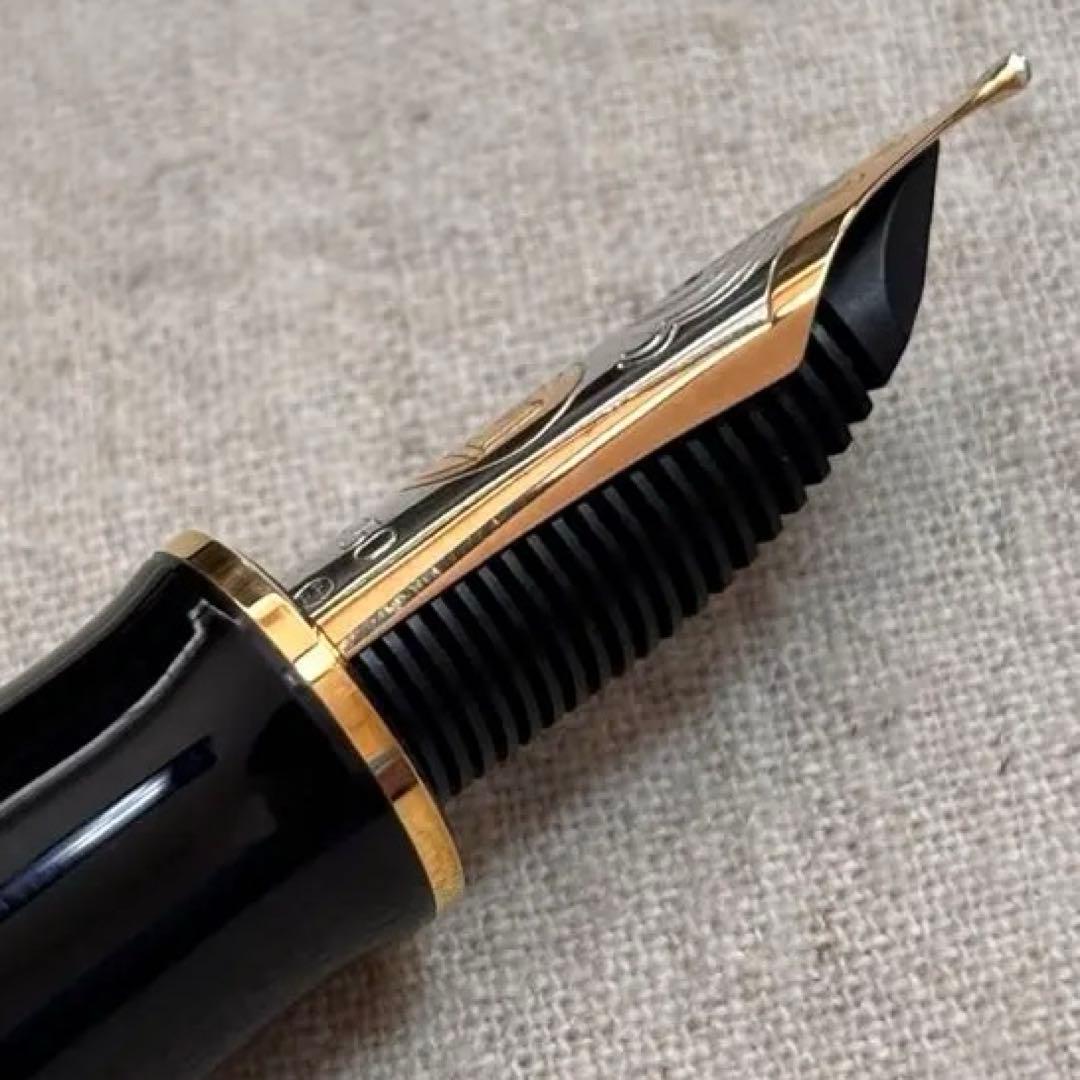 旧型緑縞ペリカンM1000万年筆3Bペン先pf刻印入り pelikan