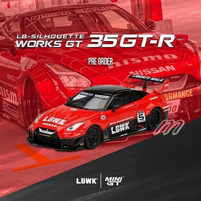 ⭐️MINI GT LB-Silhouette WORKS GT 35GT-RR