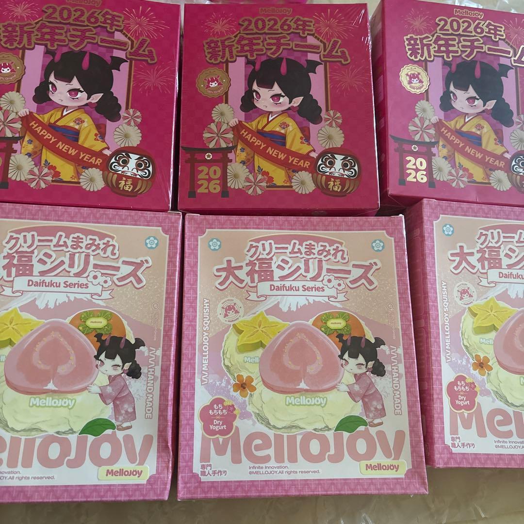 Mellojoy メロジョイ　新年チーム　クリームまみれ　大福　スクイーズ