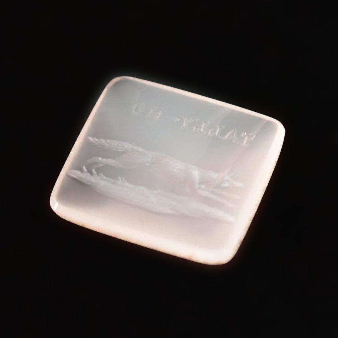 アンティーク キツネ/FOXのカルセドニーインタリオ ルース/裸石