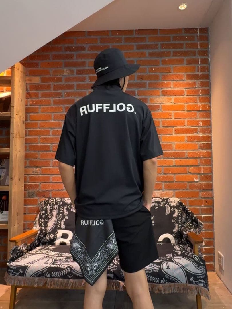 RUFFLOG モックネック　シャツと　ハーフパンツ　セットアップ　サイズL