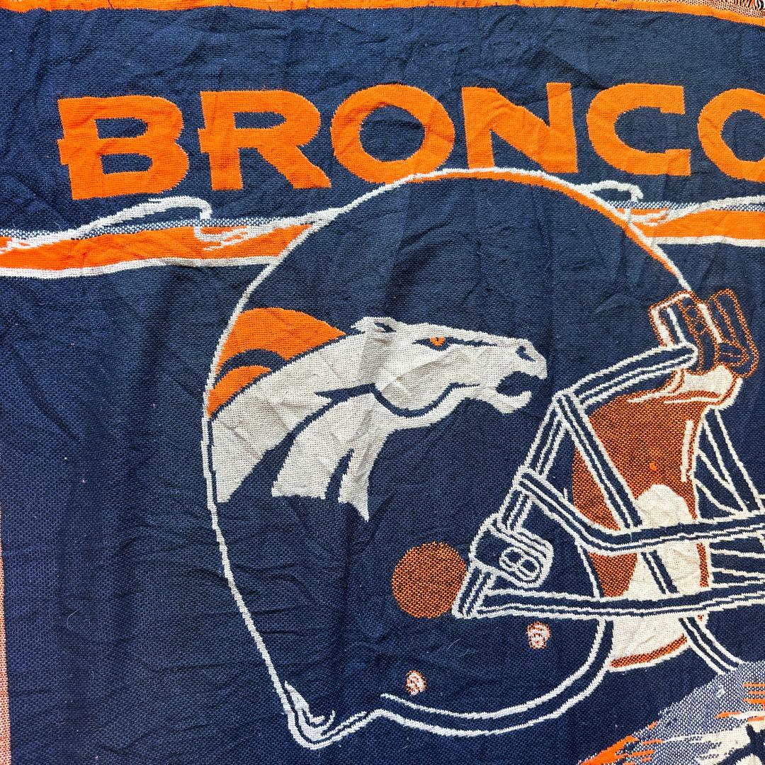 vintage ラグ カーペット スーパーボウル　デンバーブロンコス　馬