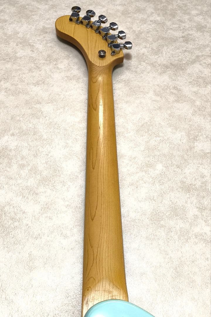 【美品】ZO-3 ライトブルー アンプ内蔵ミニギター 専用ケース付 ぞーさん