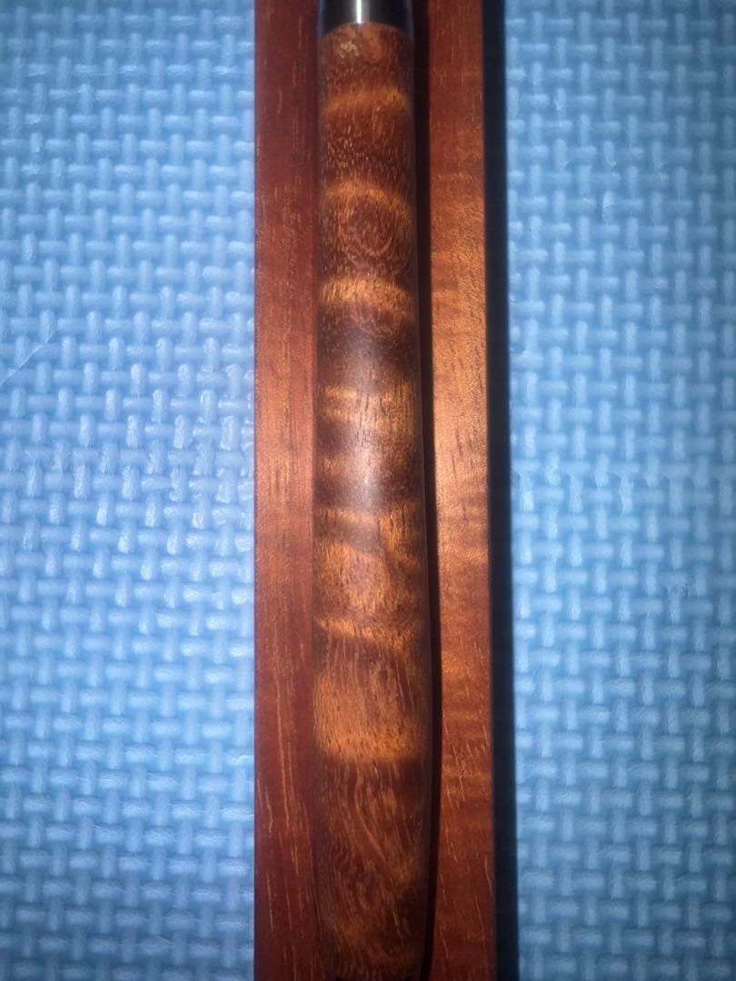 工房楔　サペリ杢　ボールペン　上杢
