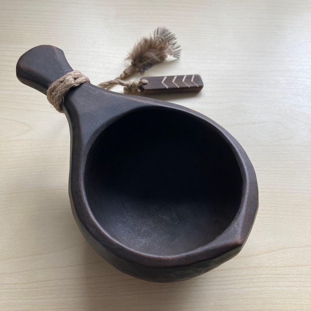 【新品】ソウルオブシベリア #1 ブラックペンダント　No.1812 ククサ