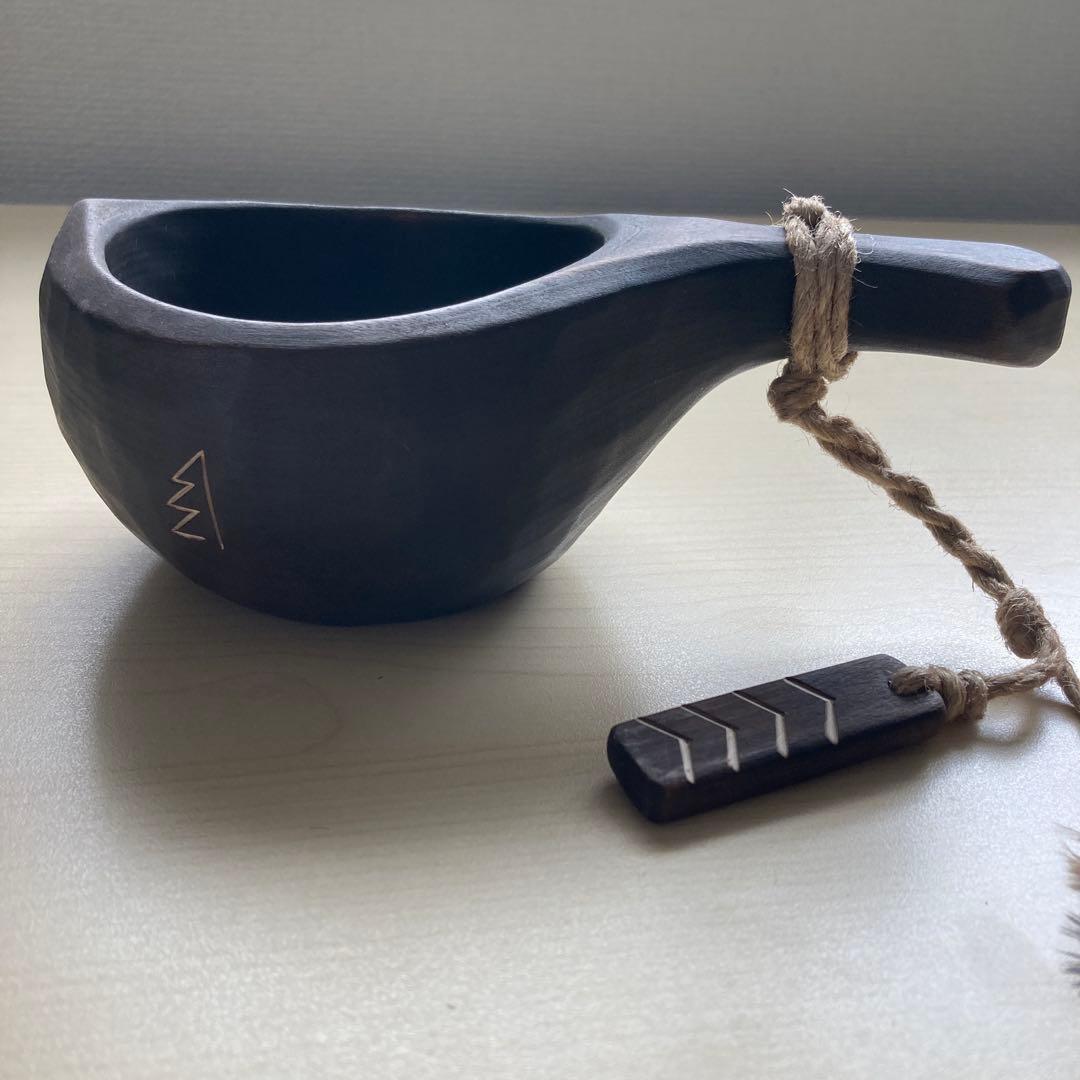 【新品】ソウルオブシベリア #1 ブラックペンダント　No.1812 ククサ