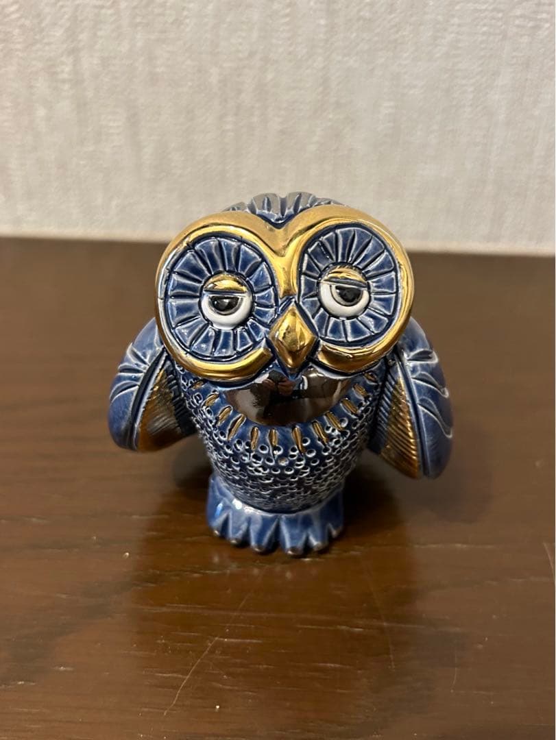 アーテサニア・リンコナダ ウルグアイ フクロウ置物 インテリア 刻銘あり