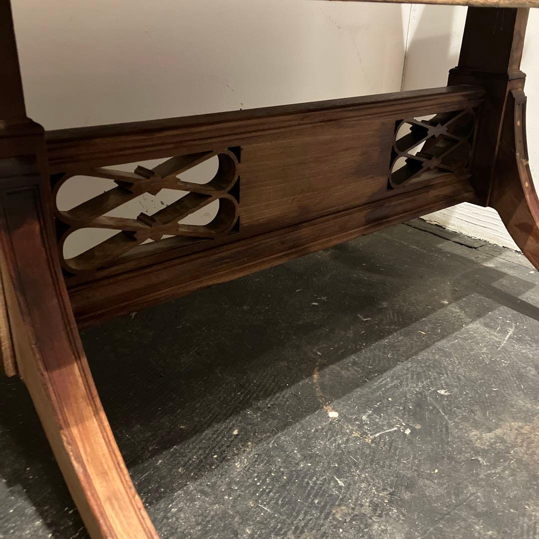 アンティーク木製3段シェルフ