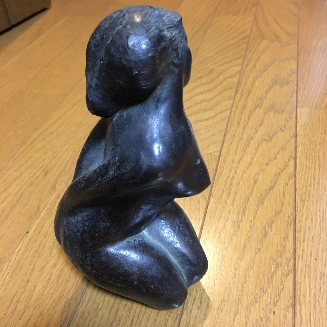 箱なし　山崎猛　女性像　ブロンズ像