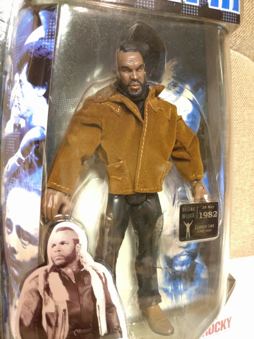 未開封　貴重！ロッキーⅢ（シルベスター・スタローン）クラバーラング　私服モデル