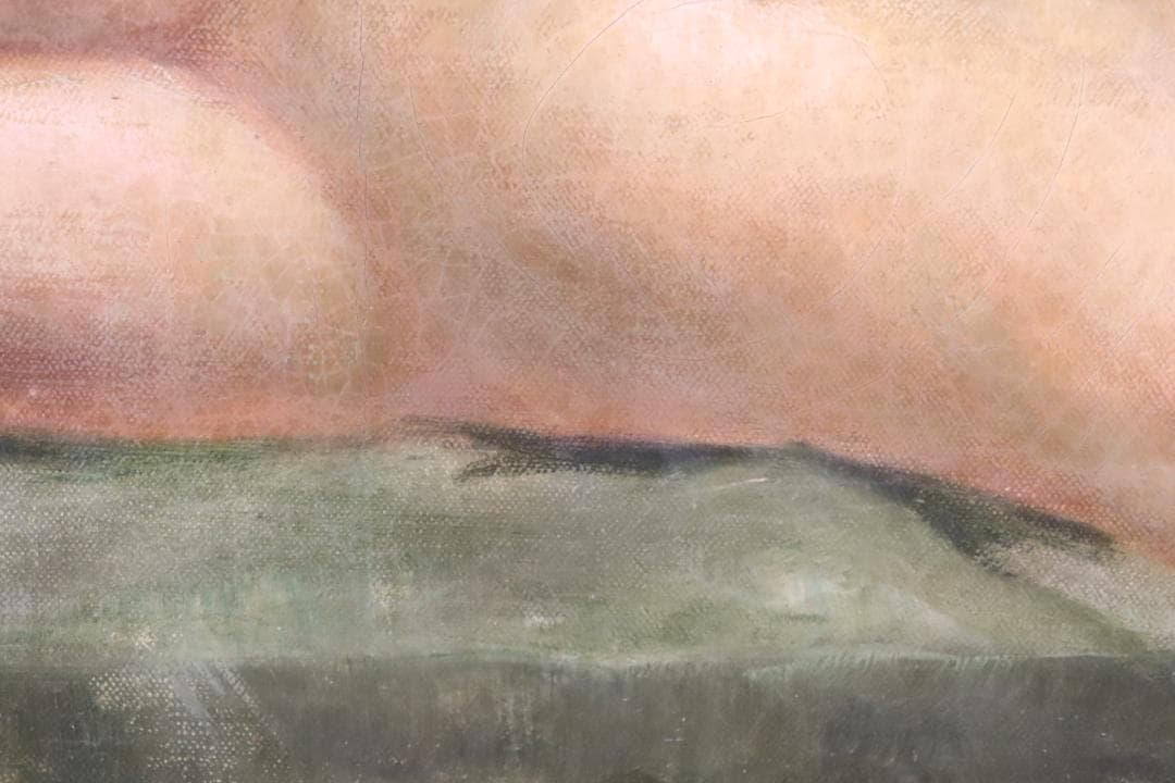 真作保証 19世紀 古画 Kizeevsky 「横たわる裸婦」 油彩15号