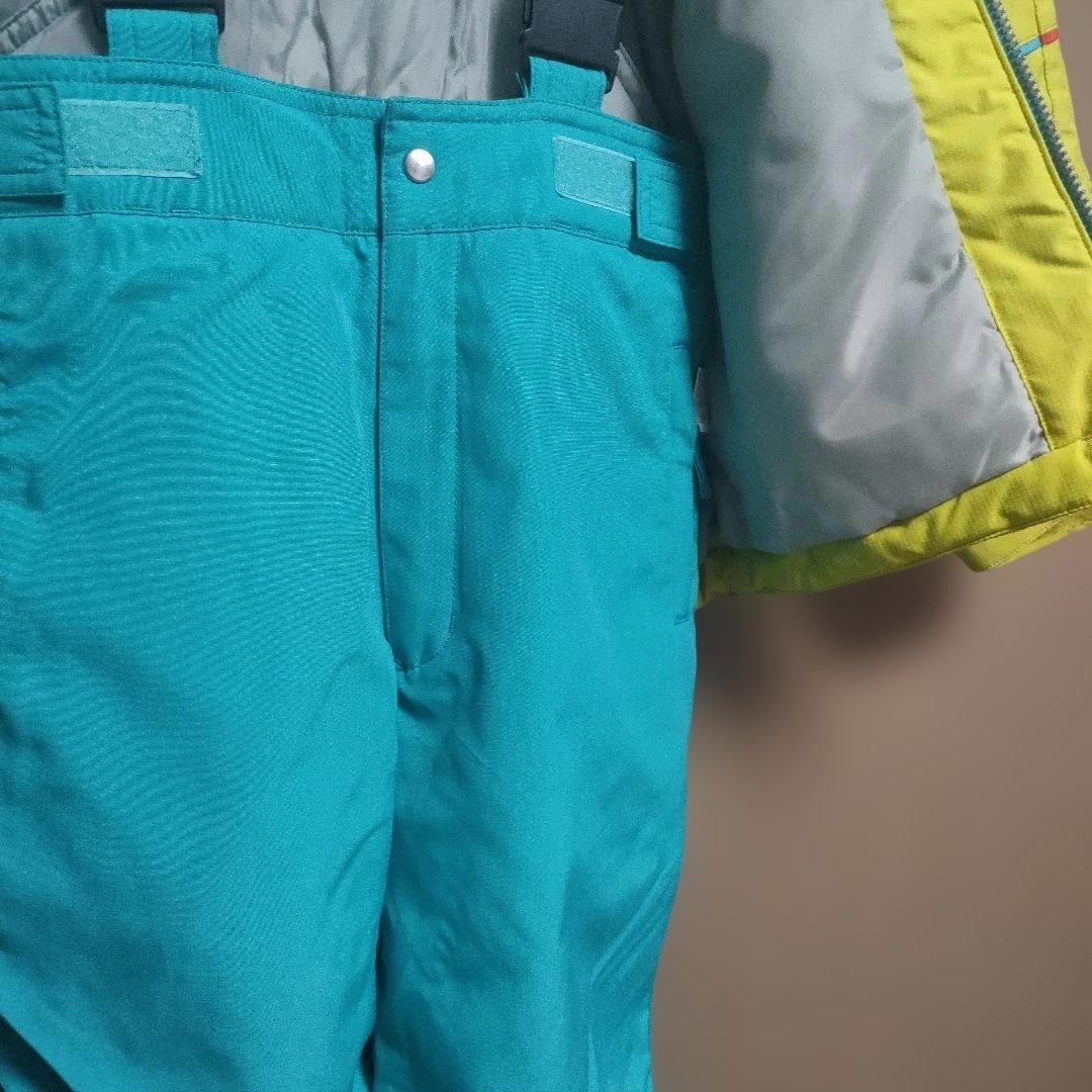 DESCENTE 子ども用スキーウェア イエロー/ブルー