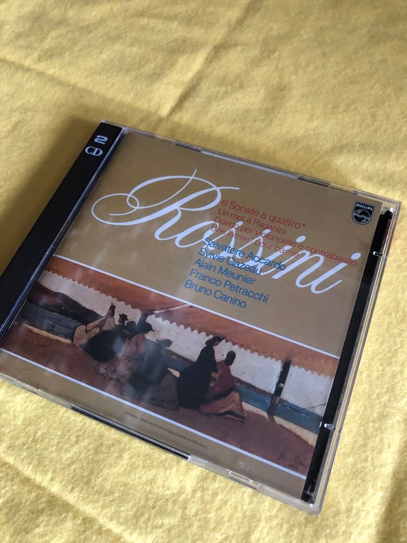 貴重！ロッシーニ　弦楽ソナタ 全曲　全集　アッカルド　2CD phlips