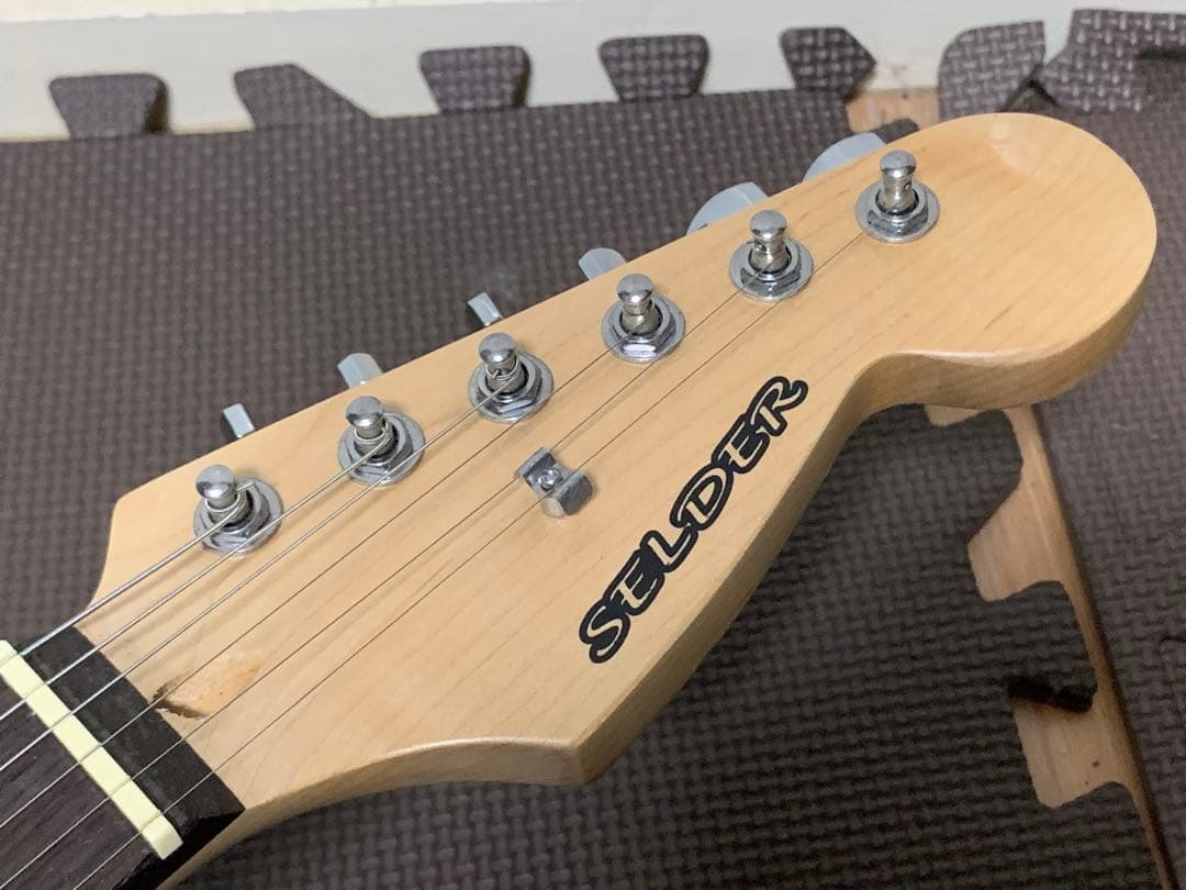 SELDER セルダー ストラトキャスター タイプ エレキギター ST 黒