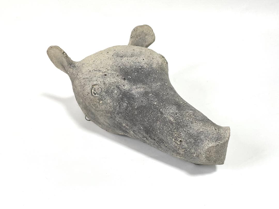 陶芸家　三原研　炻器獣頭掛花入　現代アート　現代陶芸　師　船木研児　個展出品作