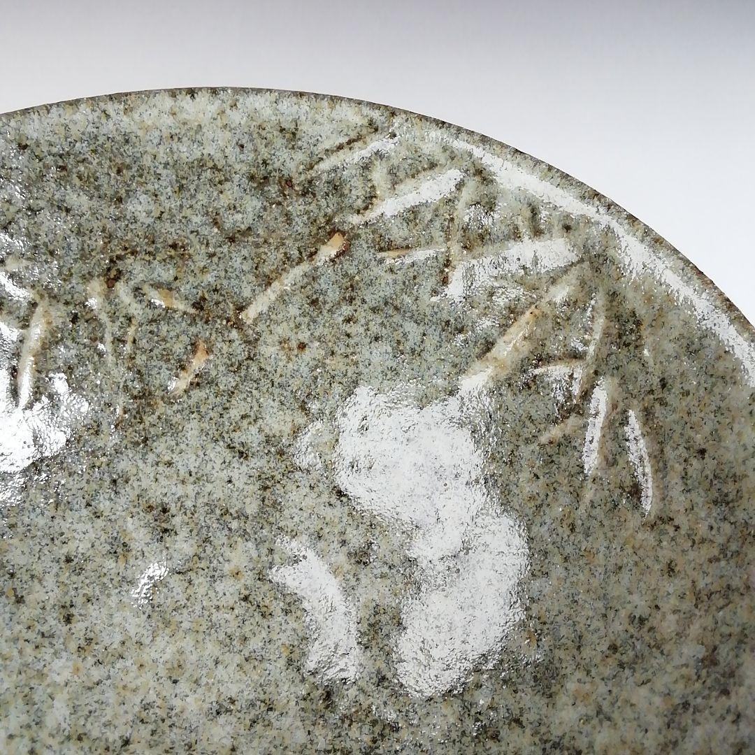 Ｗ１０９　茶碗　『唐津写　竹』『平茶碗』『浅見与し三 造』　共箱　抹茶碗　茶道具