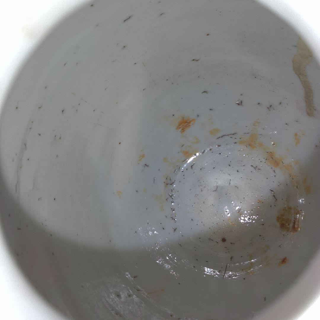 骨董 レトロ アンティーク赤い陶器製印籠 花模様中古