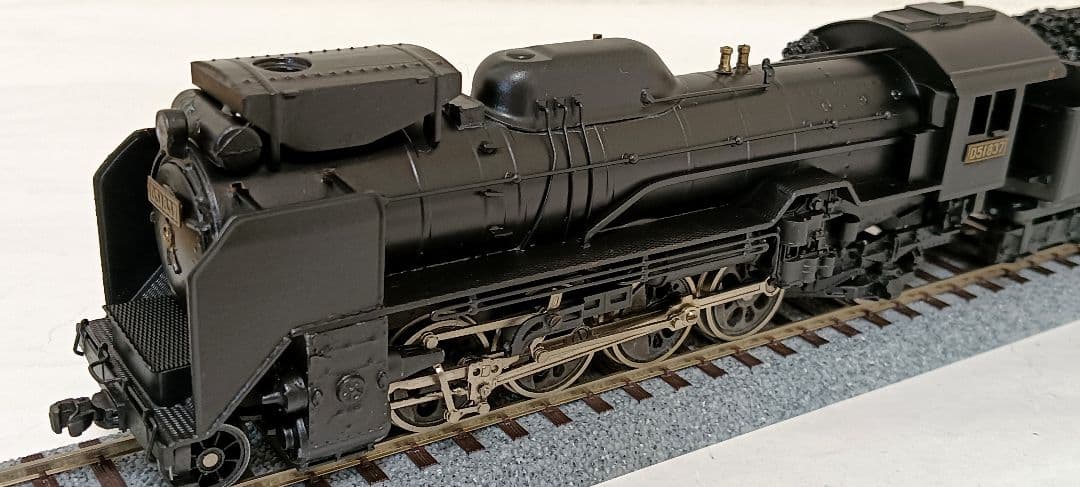 n*o様 HOゲージ アダチ Ｄ51蒸気機関車 集煙装置付 モーター交換メンテナ