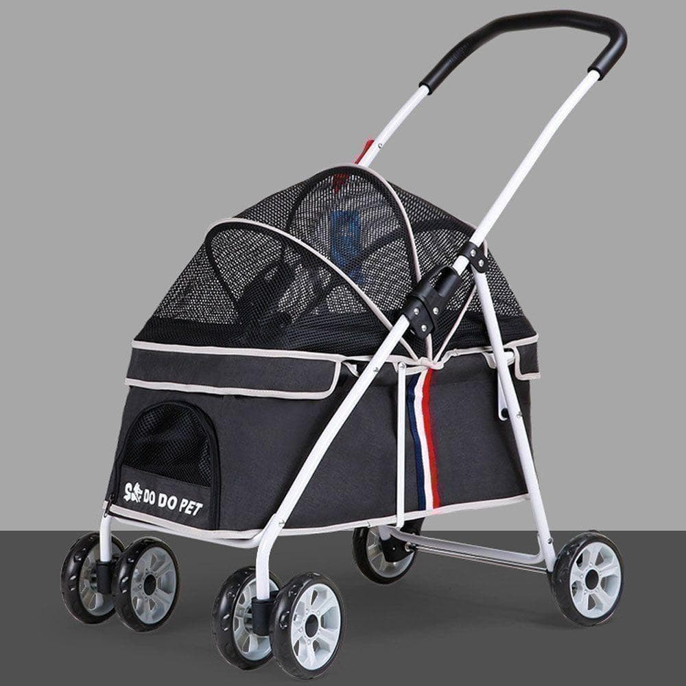 ペットカート 小型中型犬用 折りたたみ コンパクト 4.9kg 軽量 ブラック