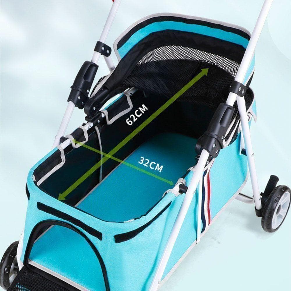 ペットカート 小型中型犬用 折りたたみ コンパクト 4.9kg 軽量 ブラック