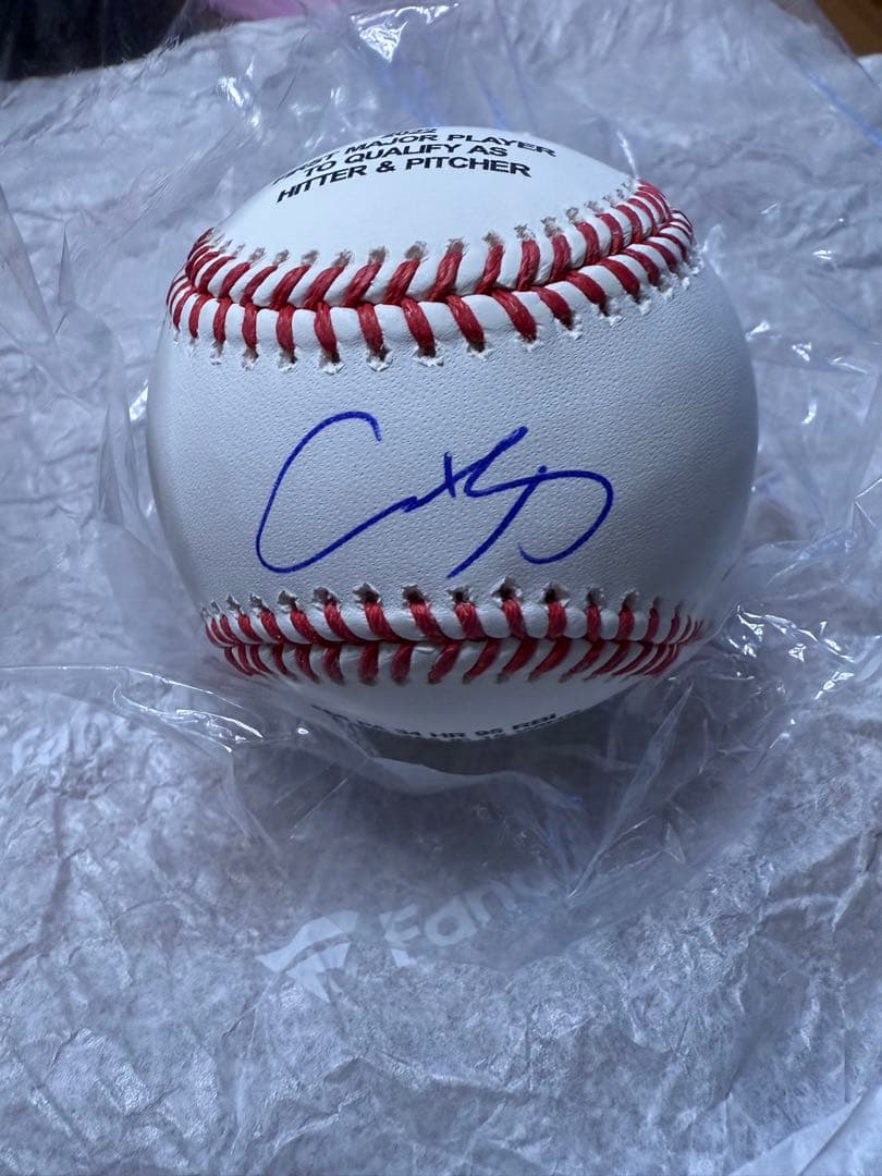 b*5様 限定50個！大谷翔平選手2022年MLB投打規定達成記念、直筆サインボ