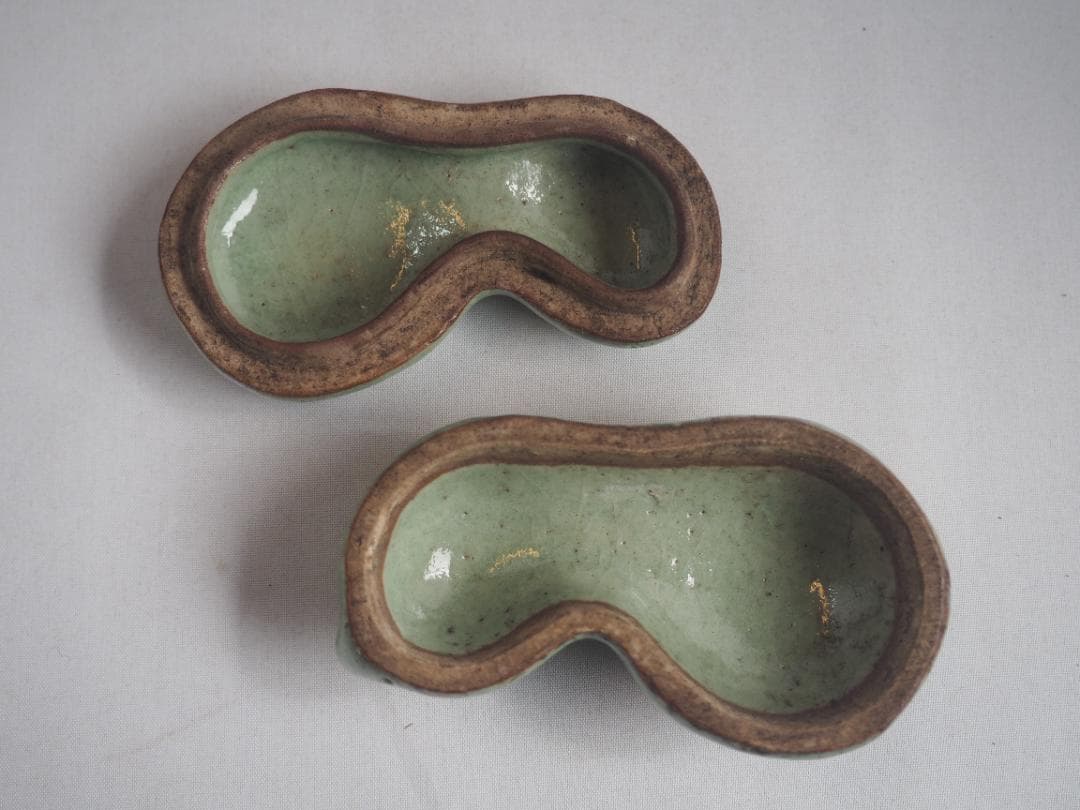 2代 眞清水蔵六　瓢形香合（共箱）