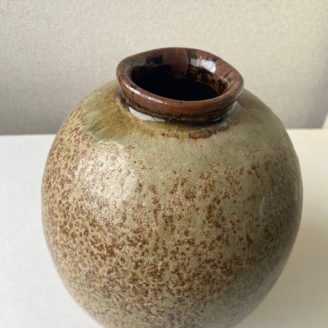 東正之　花瓶　御作窯　共箱共布