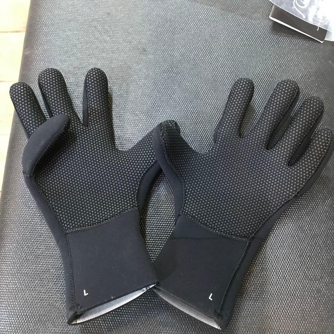 Lサイズ ネオプレン グローブ 滑り止め付き　クイックシルバー