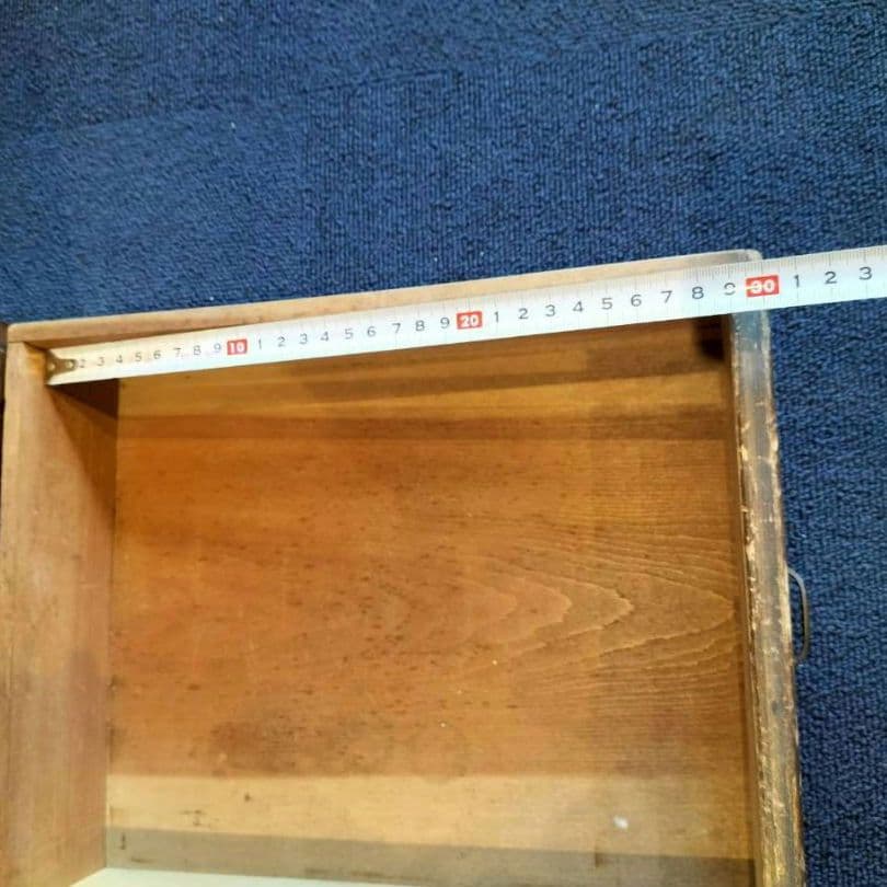 木製5段引出し　小型引出し　レトロ　ヴィンテージ　タンス　昭和