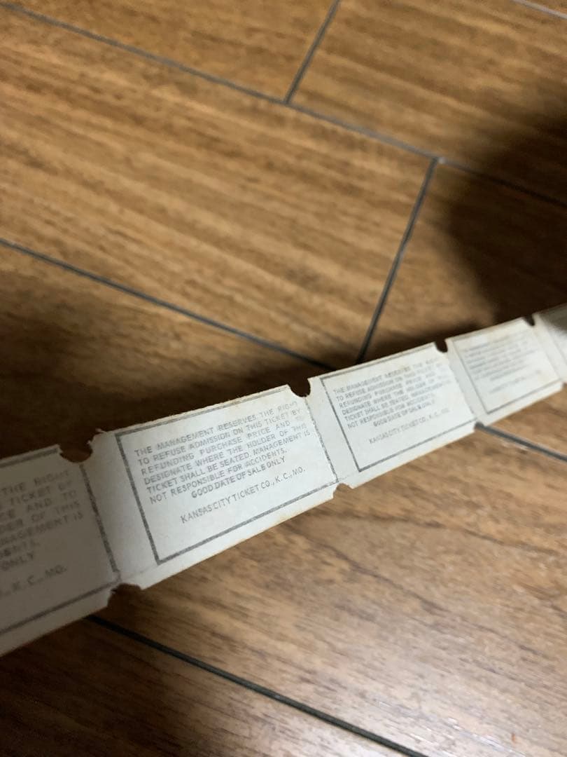 海外紙物　ヴィンテージ Admit one 75cチケット　500枚