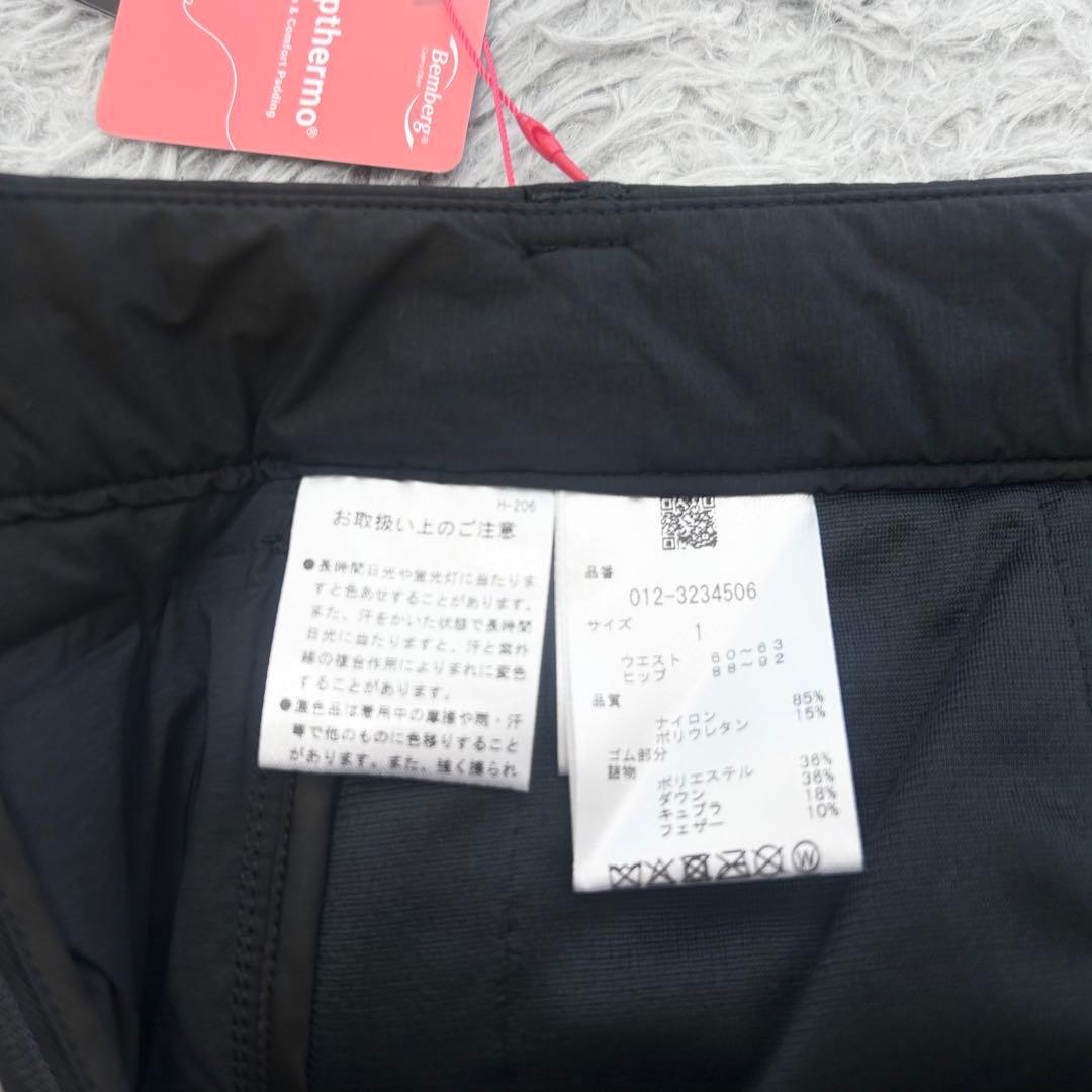 新品　ニューバランスゴルフ　スカート　ダウン　プリーツ　ウエストゴム　ブラック