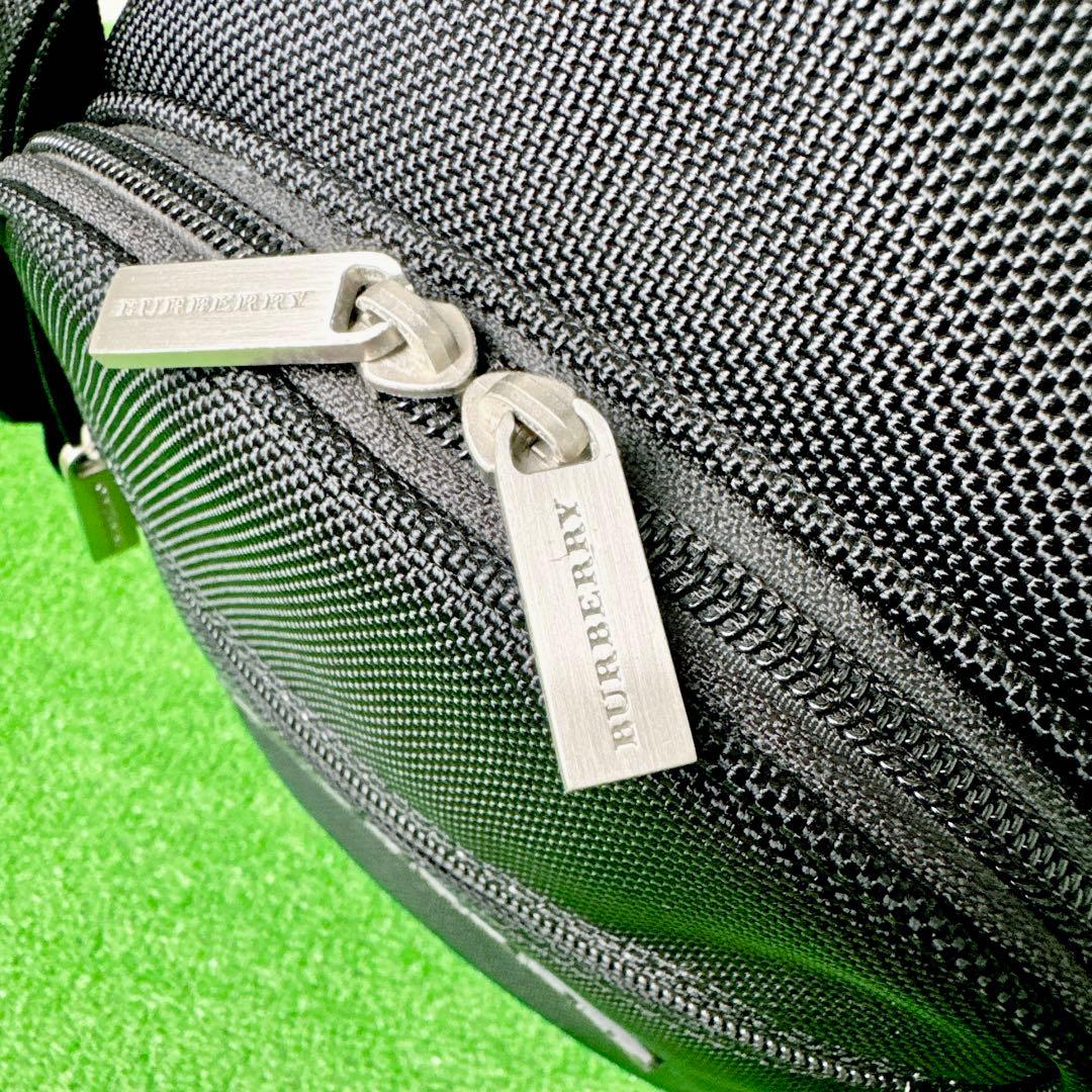 希少☆ バーバリー BURBERRY キャディバッグ ゴルフ 黒 ノバチェック