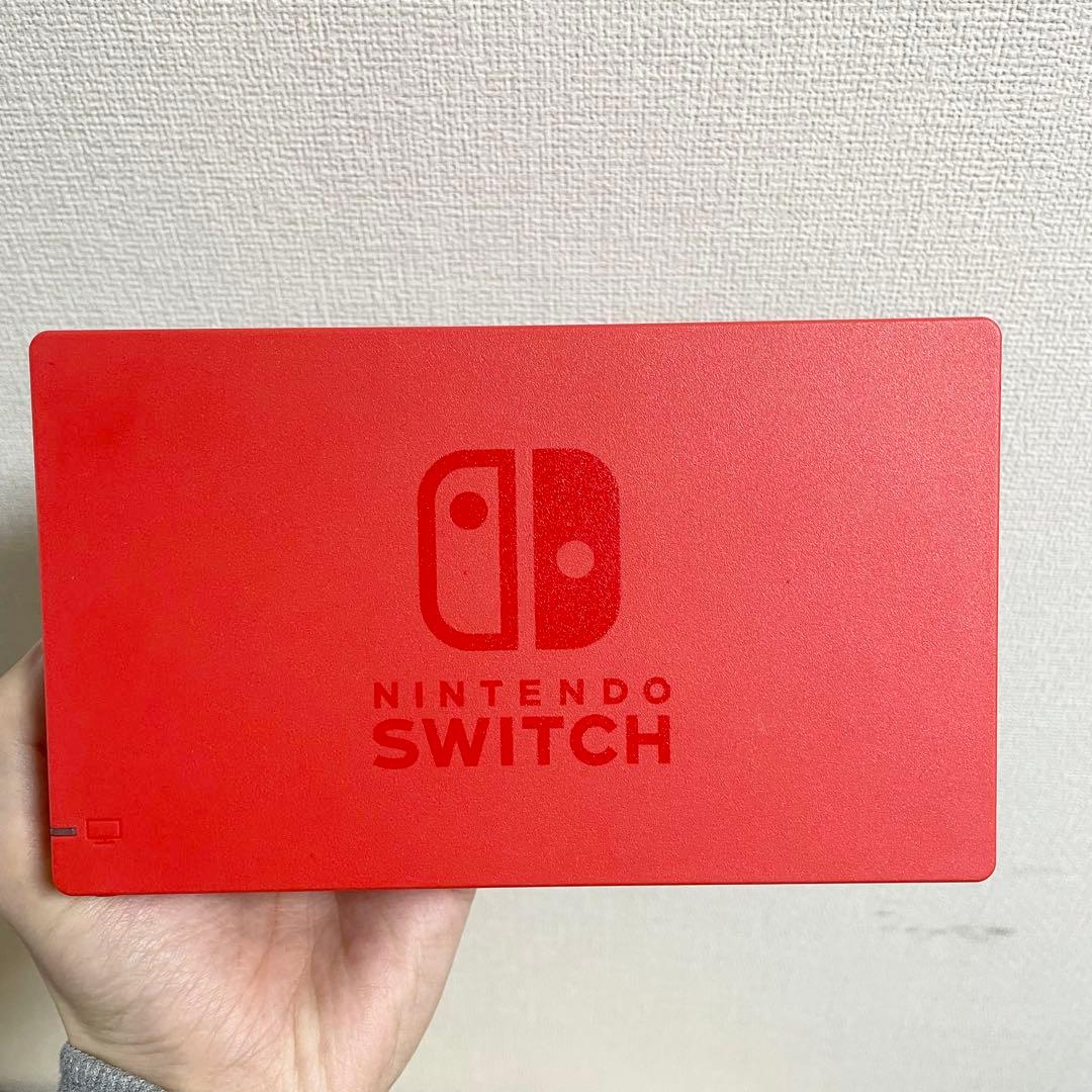 【極美品】Nintendo Switch マリオレッド×ブルー 保護フィルム付き