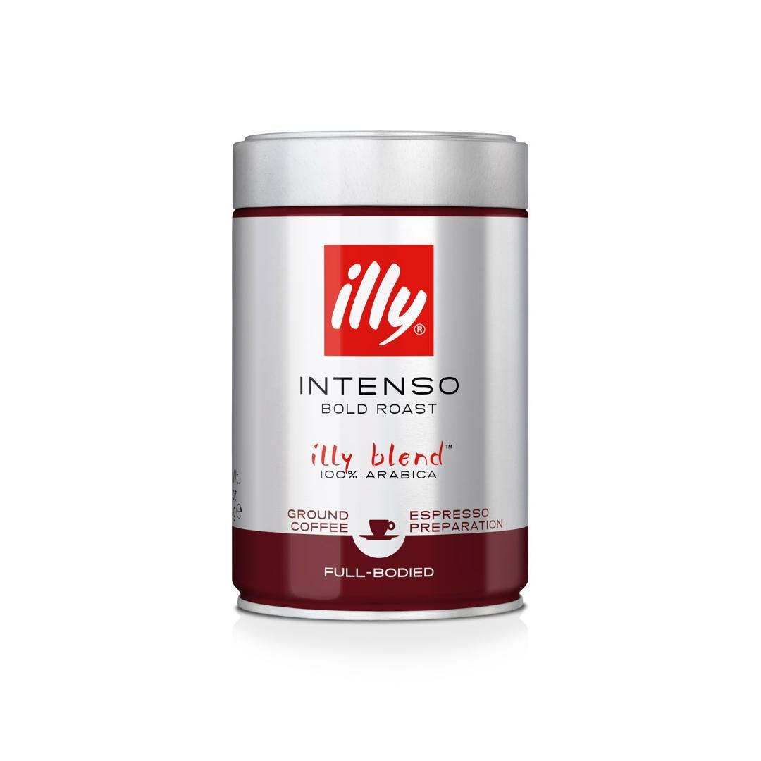 illy INTENSO エスプレッソ粉 ダークロースト250g×６缶 (2)