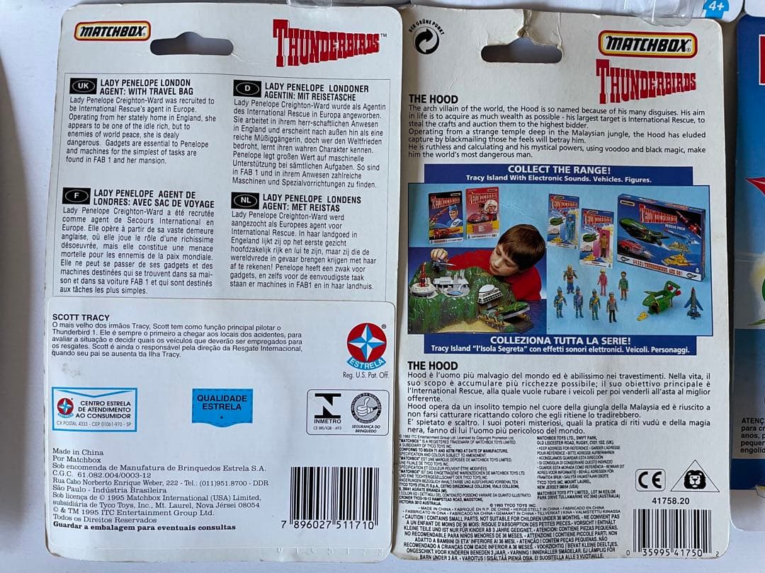 マッチボックス　サンダーバード フィギュア　10体セット　未開封　ビンテージ