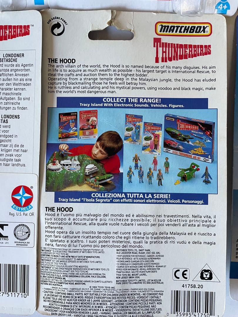 マッチボックス　サンダーバード フィギュア　10体セット　未開封　ビンテージ