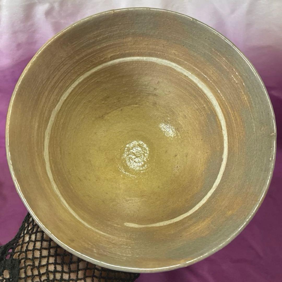 【茶道碗】赤津焼窯元　長谷窯　加藤錦雄 作　茂三写し　￥57,350 桐箱.暦栞