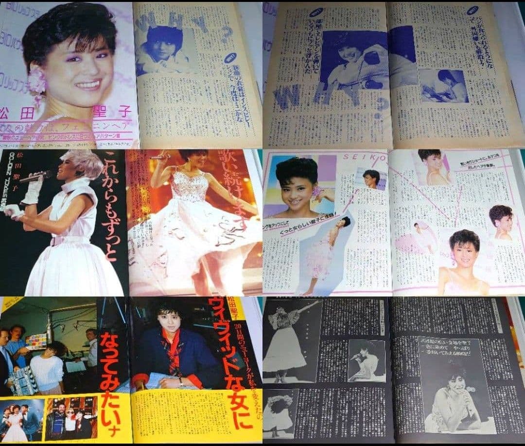 松田聖子　1980年〜1985年 レア　大量　切り抜き　ファイル　2冊120P