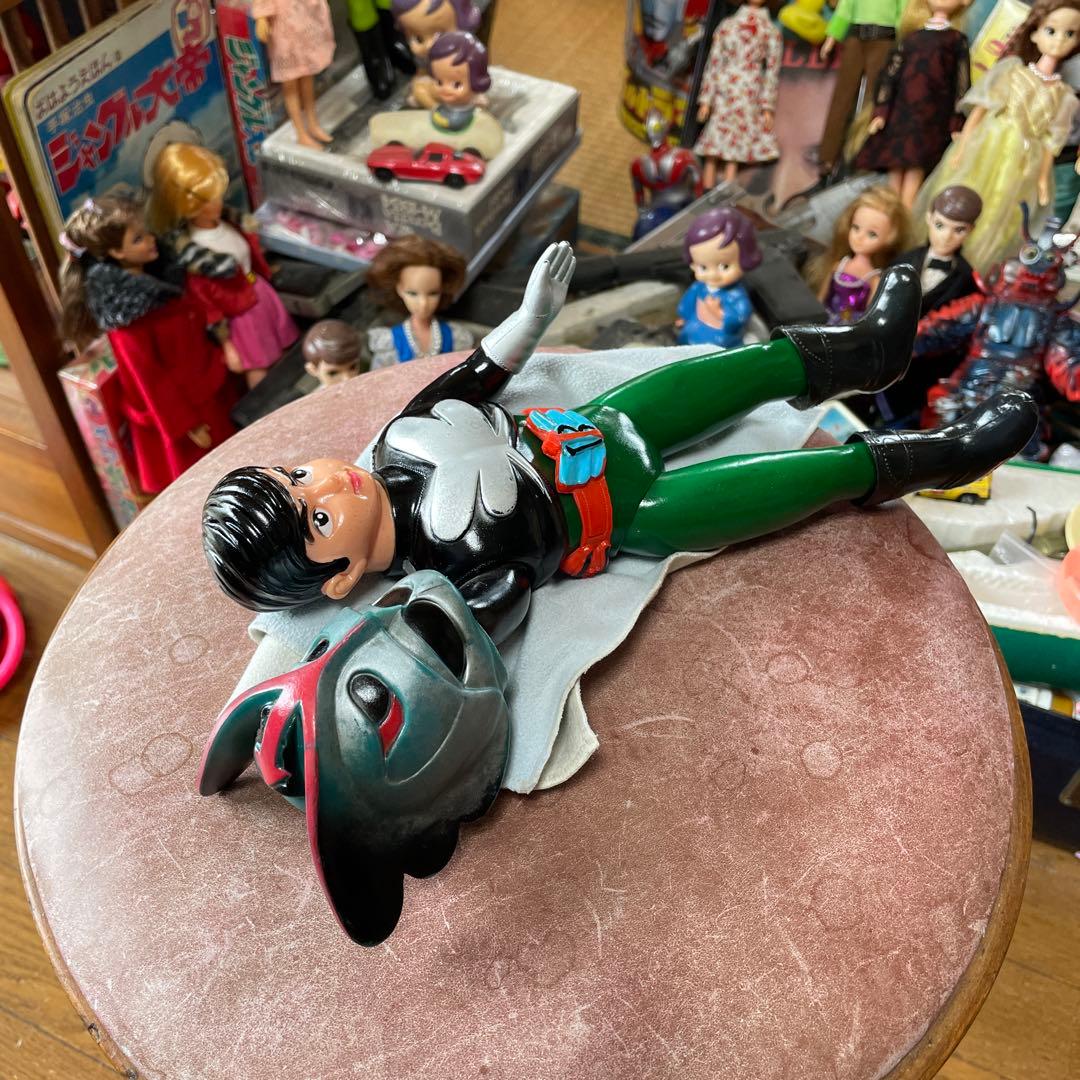 (夏休み企画) 極美品　当時物　バロムワン　旧バンダイ　面取れソフビ