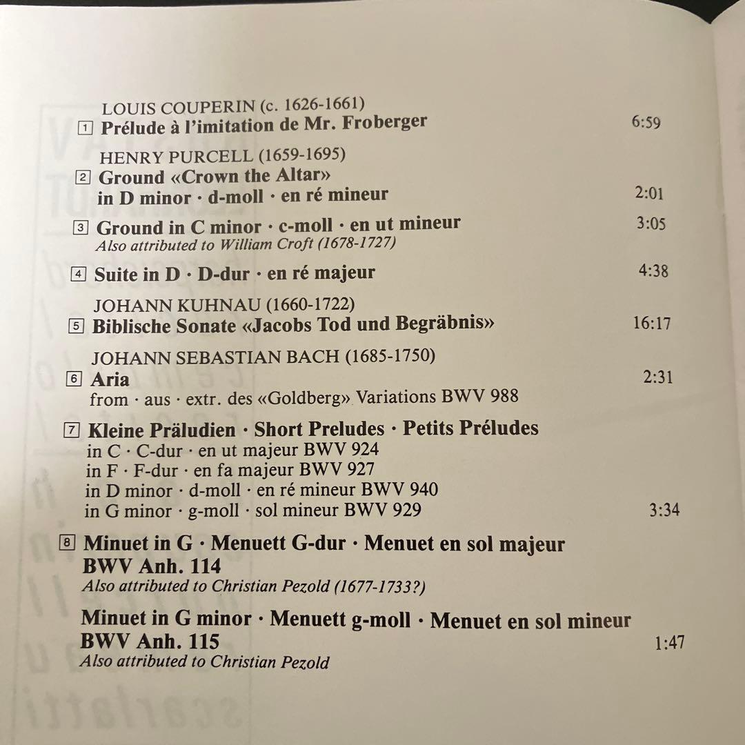 【売約済】レオンハルト／バロック・チェンバロ・リサイタル