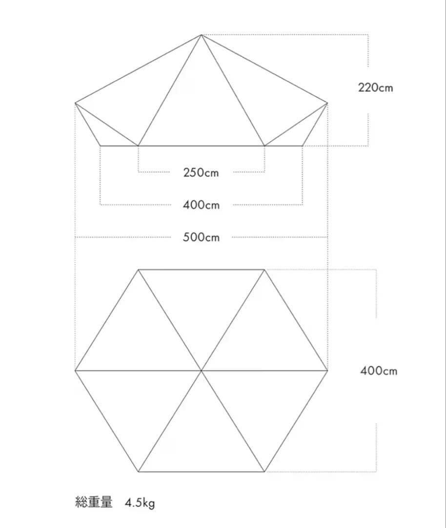 テント・タープ ZANE ARTS GIGI-1