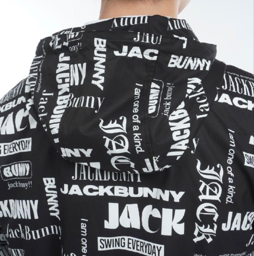 新品 パーリーゲイツ ジャックバニー ストレッチマルチロゴ ブルゾン(5)L/黒