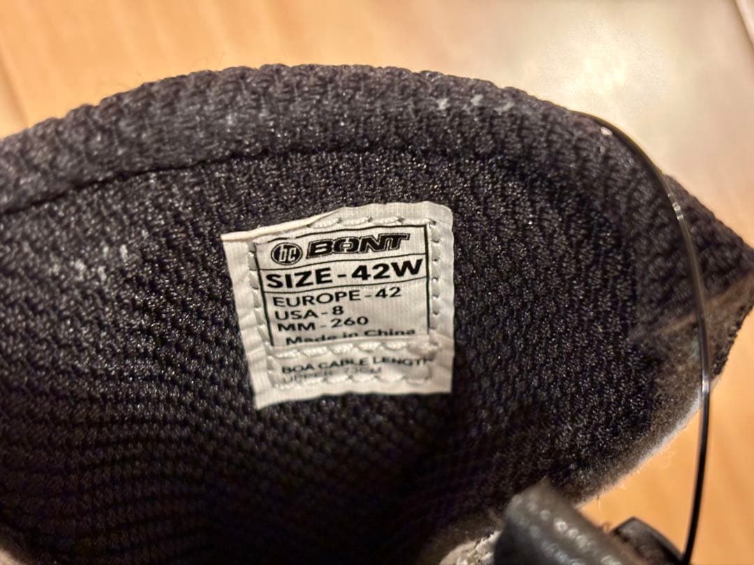 Bont Zero+ 42 Wide White ボントゼロプラス 26cm