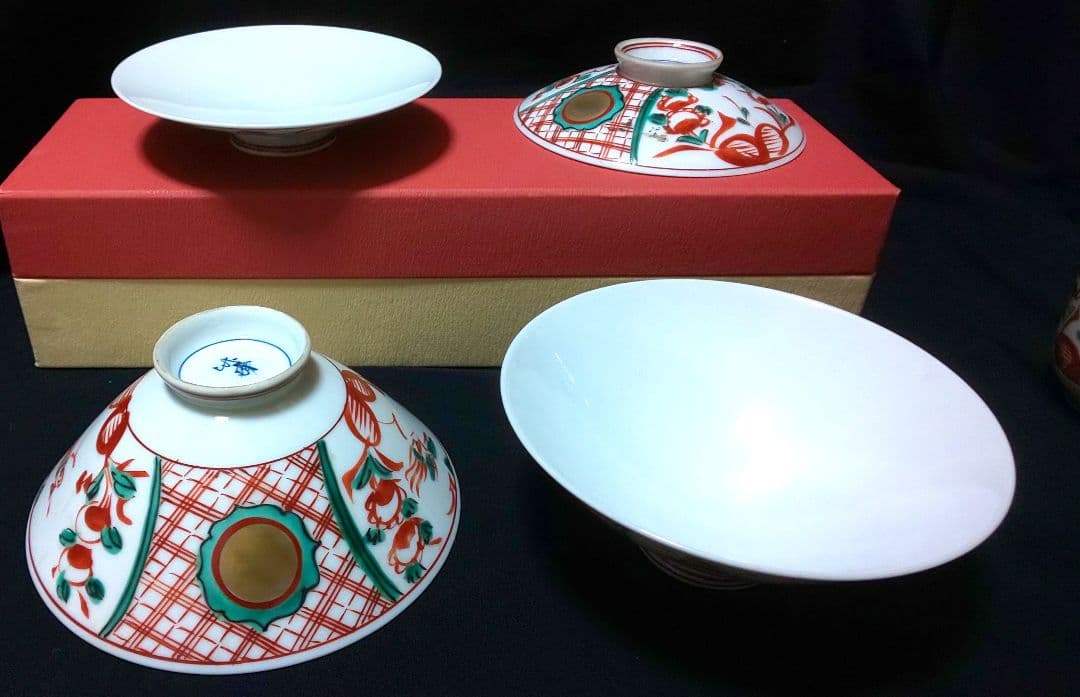 ◆新品未使用◆高野昭阿弥 夫婦茶碗 と 夫婦湯呑み